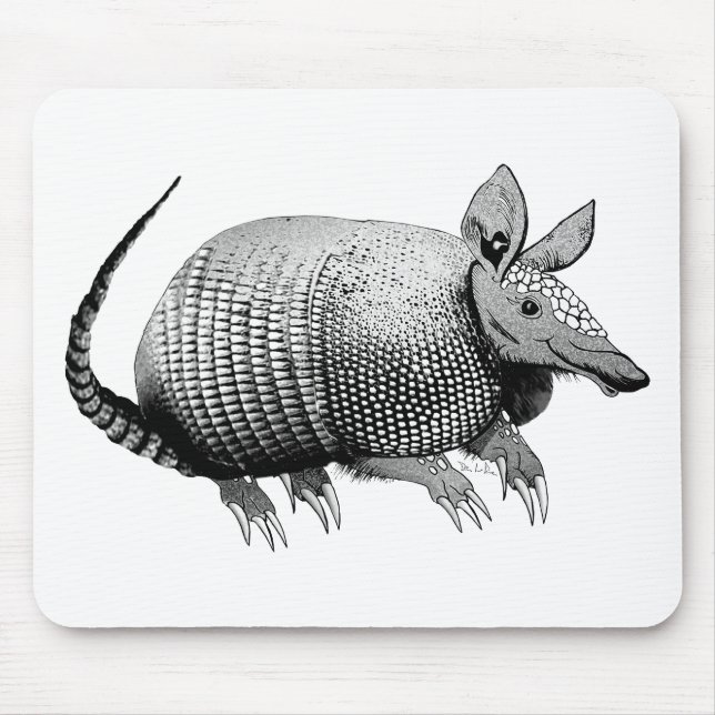 Armadillo Cuteness Mouse Mat (Front)
