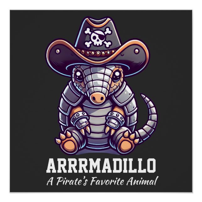 Armadillo Gift | Free Shipping | Armadillo T-Shirt Poster (Front)