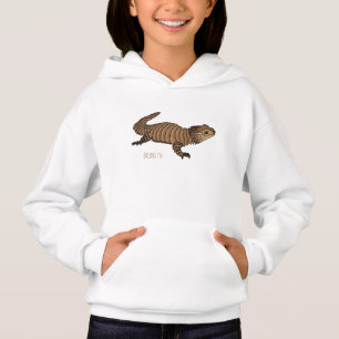 Armadillo girdled lizard cartoon illustration