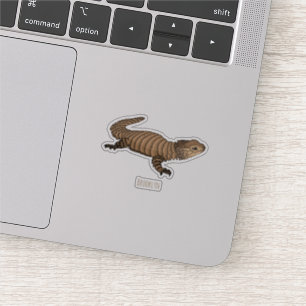 Armadillo girdled lizard cartoon illustration