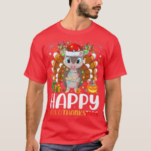 Armadillo Lover Halloween Christmas Happy Hallotha T-Shirt