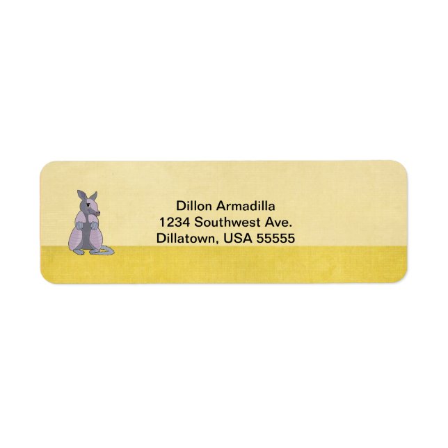 Armadillo Return Address Labels (Front)
