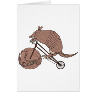 Armadillo Riding Bike With Armadillo Wheel
