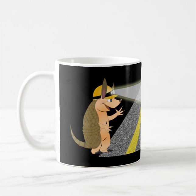 Armadillo Safety First Mug (Left)