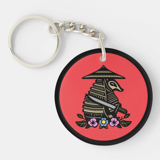 Armadillo Samurai  Key Ring (Front)