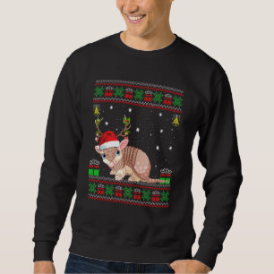 Armadillo Santa Hat Matching Ugly Armadillo Chris Sweatshirt