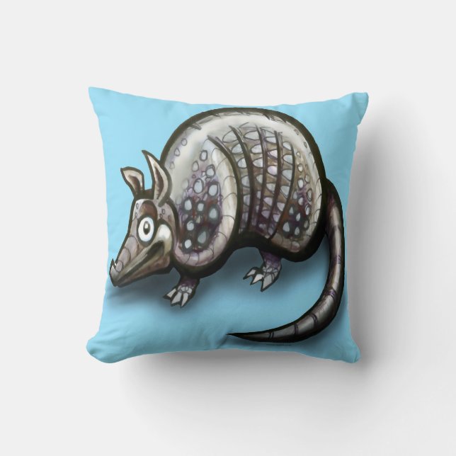 Armadillo Throw Pillow (Front)