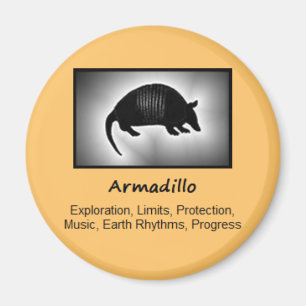 Armadillo Totem Animal Spirit Meaning Magnet
