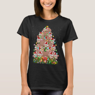 Armadillo Xmas Lights Santa Armadillo Christmas T T-Shirt