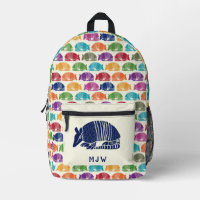 Armadillos Colourful Patterned Cream Ivory