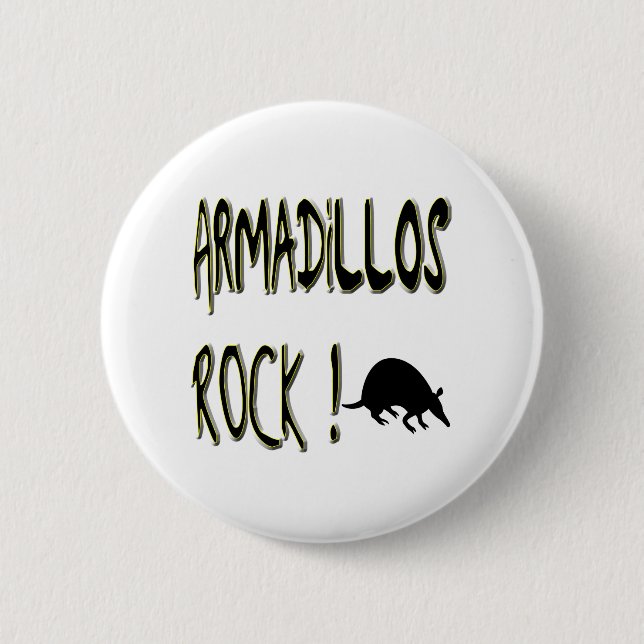 Armadillos Rock! Button (Front)