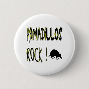 Armadillos Rock! Button