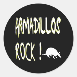Armadillos Rock! Sticker