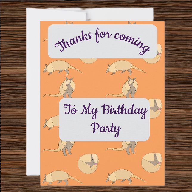 Armadillos Thank you Card (Creator Uploaded)