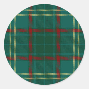 Armagh County Irish Tartan Classic Round Sticker