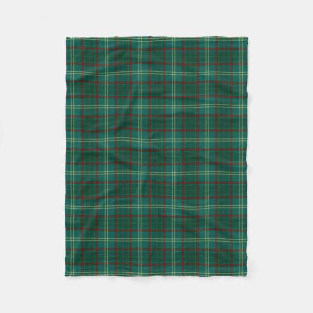 Armagh County Irish Tartan Fleece Blanket (Front)