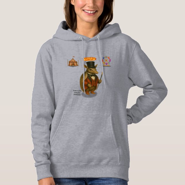 Armand, armadillo ringmaster hoodie (Front)