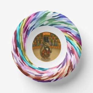 Armand, armadillo ringmaster paper plate