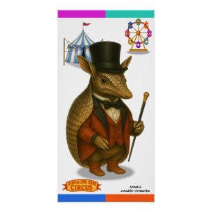 Armand the armadillo ringmaster poster