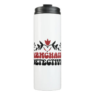 Armchair detective thermal tumbler