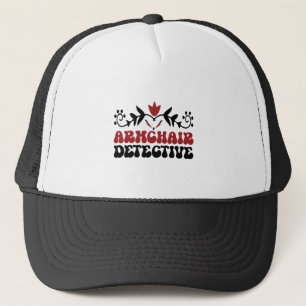Armchair detective trucker hat