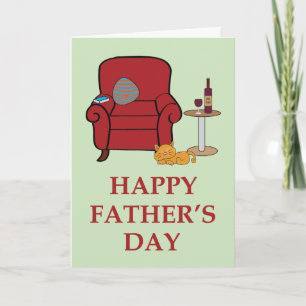 Armchair Happy Father's Day Card