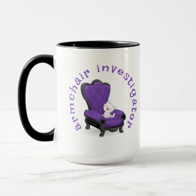 Armchair Investigator Mug (Left)