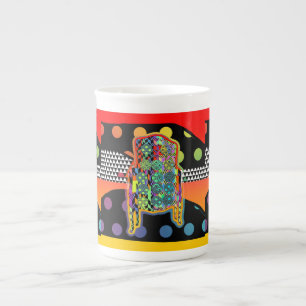 Armchair Mod Collage Bone China Mug
