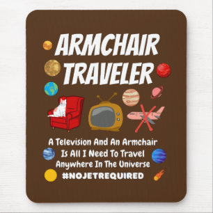 Armchair traveler mouse mat