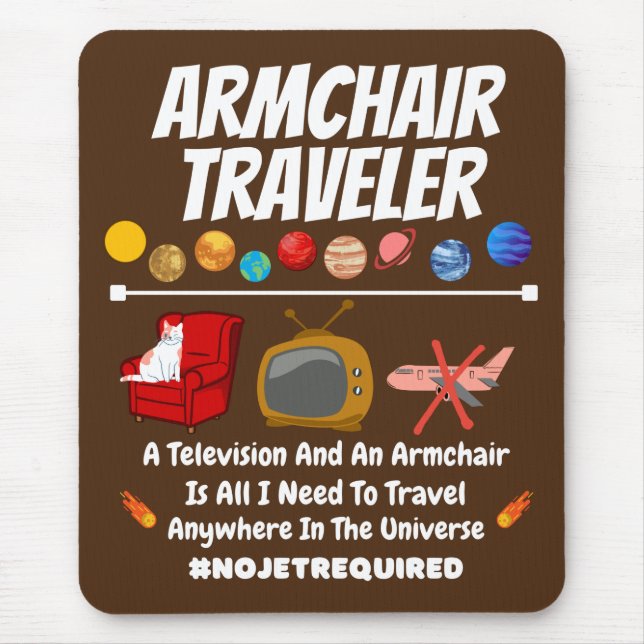 Armchair traveller 2   mouse mat (Front)