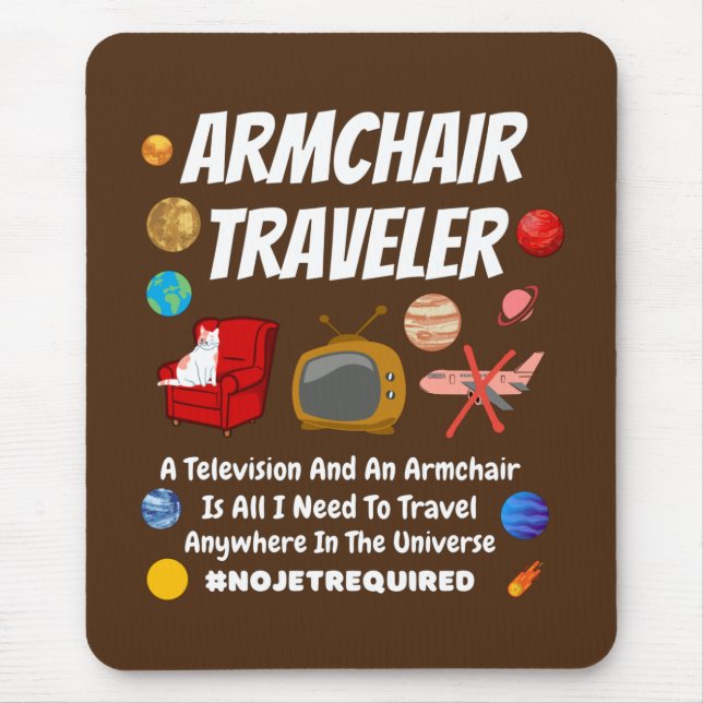 Armchair traveller   mouse mat (Front)