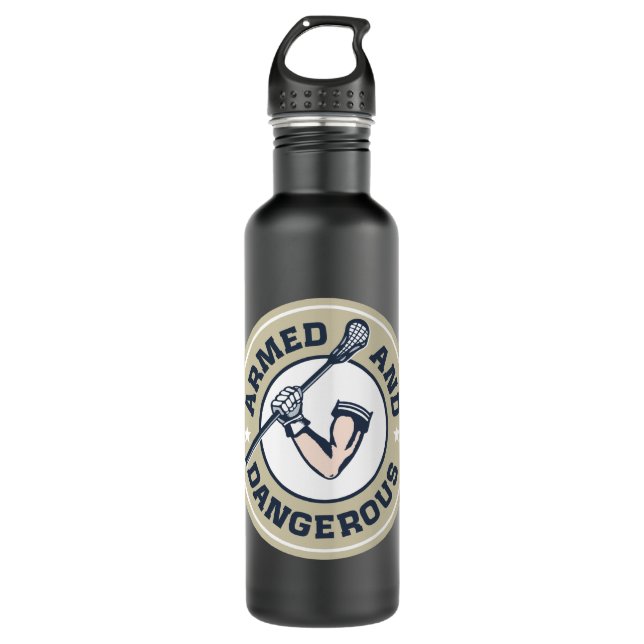 Armed and Dangerous Water Bottle. 710 Ml Water Bottle (Front)