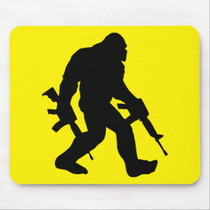 Armed Bigfoot Sasquatch 2nd Amendment 2A # Mouse Mat