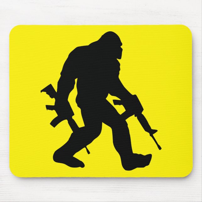 Armed Bigfoot Sasquatch 2nd Amendment 2A # Mouse Mat (Front)