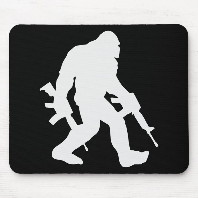 Armed Bigfoot Sasquatch 2nd Amendment 2A # Mouse Mat (Front)
