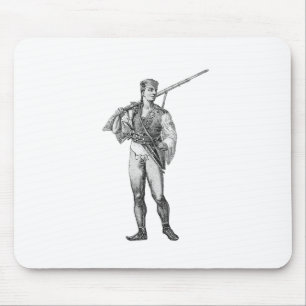 Armed boy mouse mat
