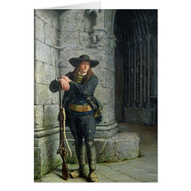 Armed Breton Guarding a Porch (Front)