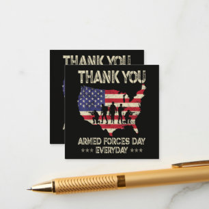 Armed Forces Day Enclosure Card
