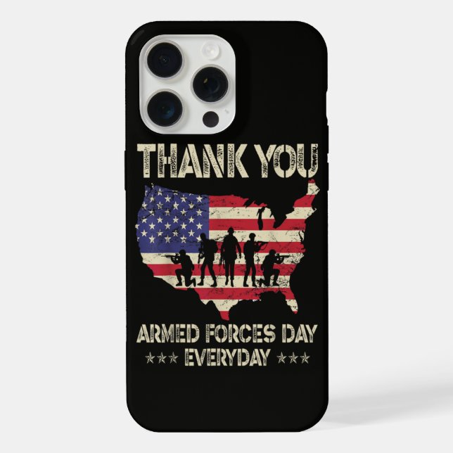 Armed Forces Day iPhone Case (Back)