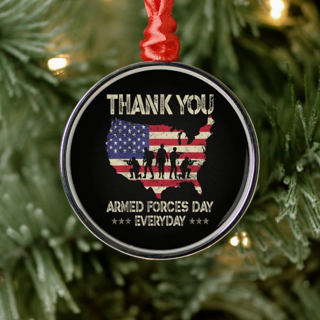 Armed Forces Day Metal Tree Decoration (Tree)