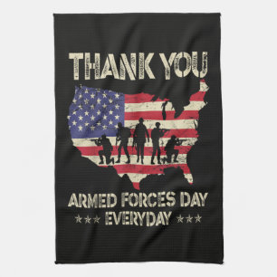 Armed Forces Day Tea Towel