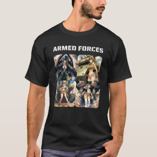 Armed Forces - Land, sea, air, space - Pinup girls T-Shirt