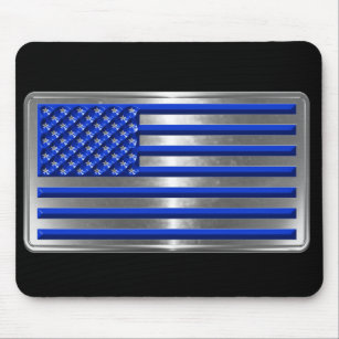 Armed Forces & Law Enforcement USA Flag Tribute Mouse Mat