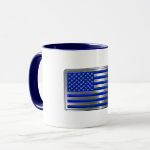 Armed Forces & Law Enforcement USA Flag Tribute Mug