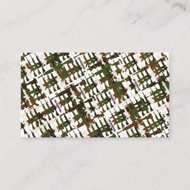 Armed Forces Military Recruiter USA Recruiting Business Card (Front)