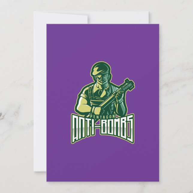 Armed Forces Pride Logo | Gaming & Equality Invitation (Front)