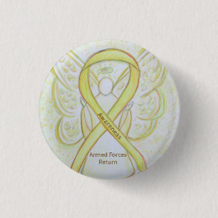 Armed Forces Return Awareness Ribbon Angel Pin