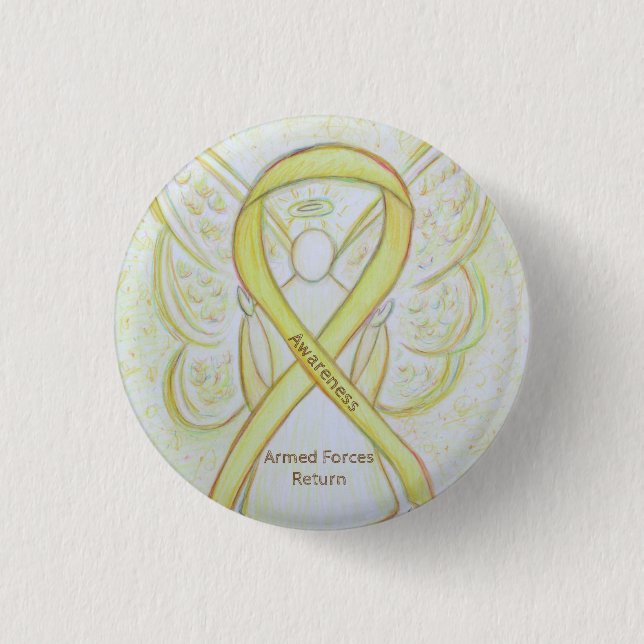 Armed Forces Return Awareness Ribbon Angel Pin (Front)