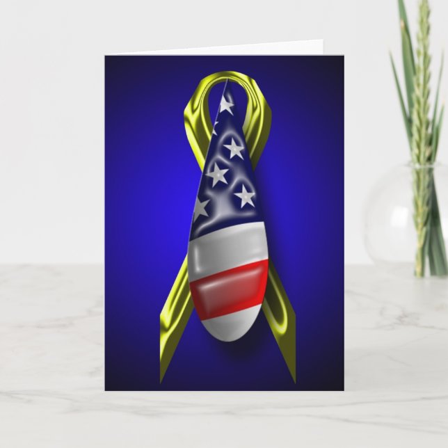 Armed Forces Sympathy Soldier Military Sympathy Card (Front)