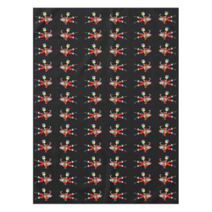 Armed Santa Claus Tablecloth
